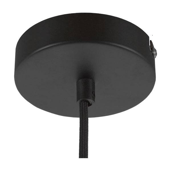 GloboStar® DURANT 01325 Μοντέρνο Industrial Κρεμαστό Φωτιστικό Οροφής Μονόφωτο Γκρι Μπεζ Τσιμέντο Πλέγμα Φ20 x Y35cm - ledmania.gr