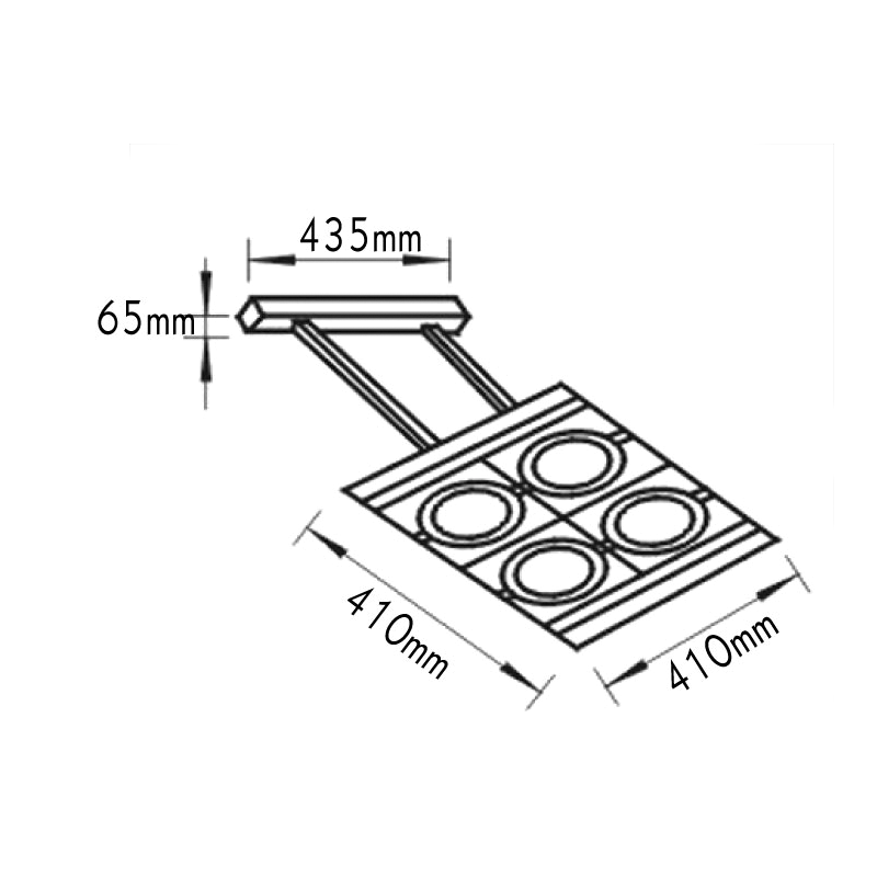 # ΣΠΟΤ 4ΦΩΤΟ ΕΞΩΤΕΡ ΤΕΤΡΑΓ AR111 - ledmania.gr