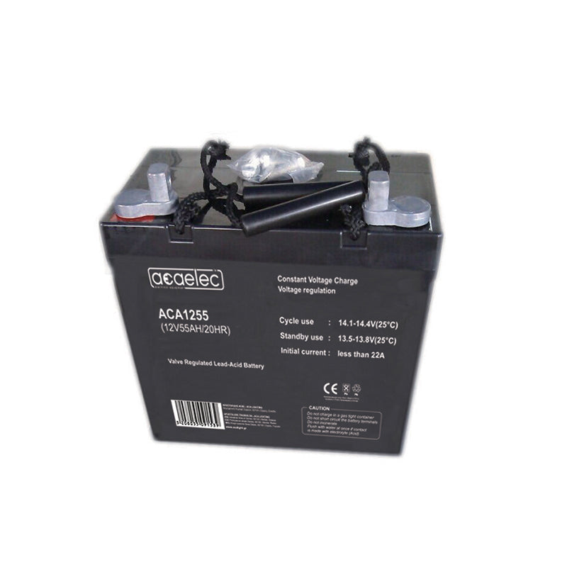 ΜΠΑΤΑΡΙΑ AGM VRLA 12V 55AH/20HR (M6 τερματικό) - ledmania.gr