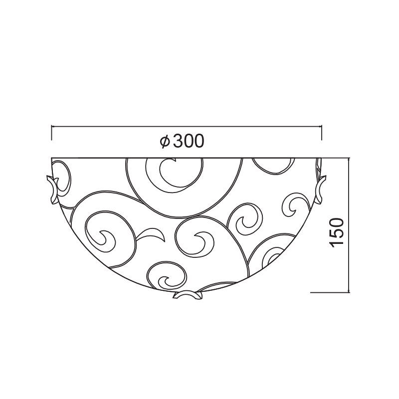ΑΠΛΙΚΑ 1ΧΕ27 ΑΜΜΟΒΟΛΗ ΔΙΑΦΑΝΗ ΣΧΕΔΙΑ Φ30CM CHAPLIN - ledmania.gr