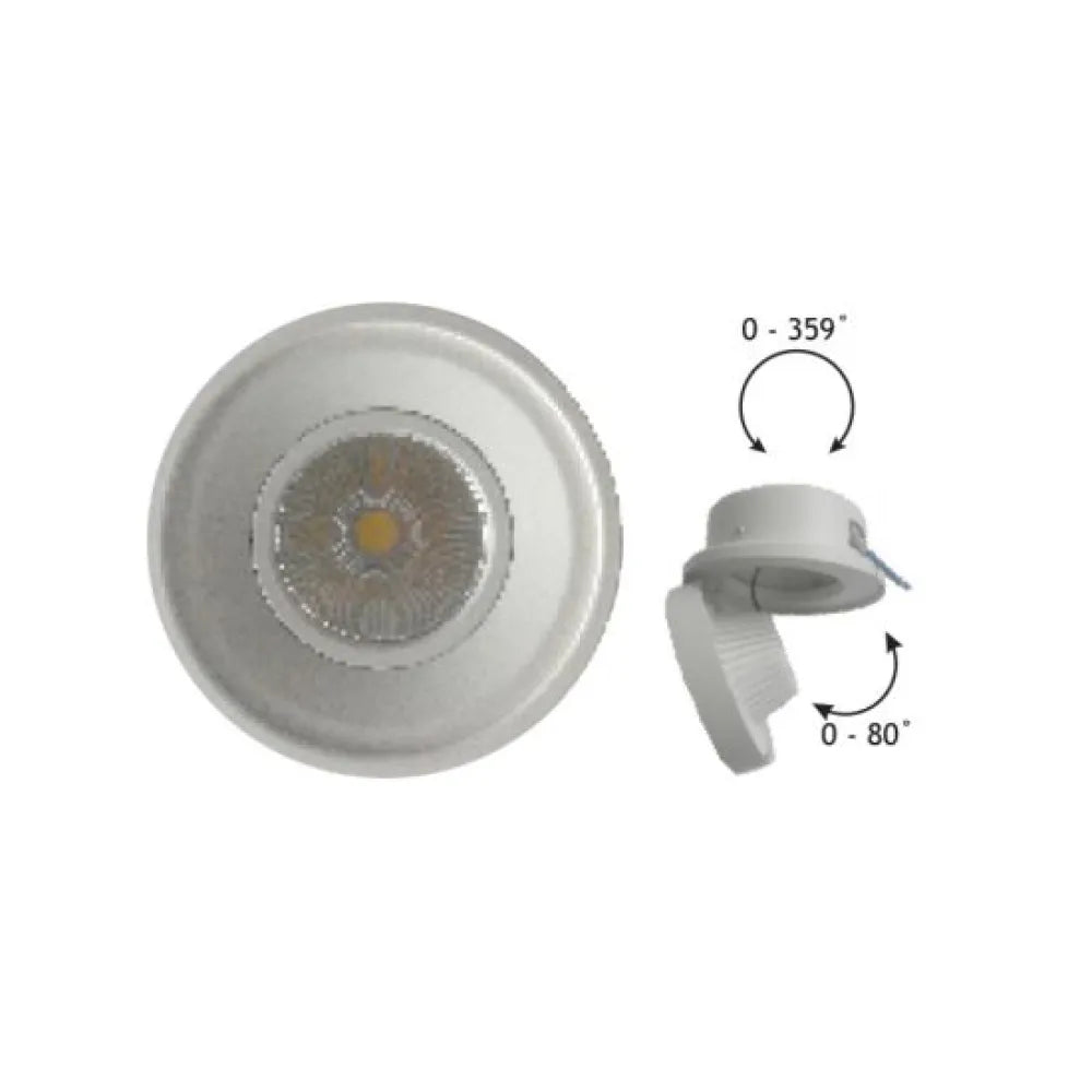 # ΣΠΟΤ ΧΩΝ. ΛΕΥΚΟΜΑΤ 10W COBEPISTARLED 6.400K 800LM 0-359 0- - ledmania.gr