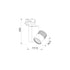 GREY LED TRACK LIGHT 15W 4000K 2WIRES 36° 1150LM 230V Ra80 - ledmania.gr