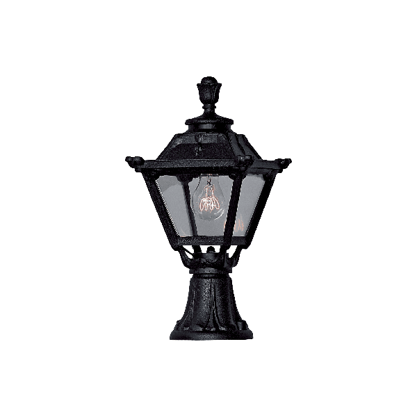 GOLIA GARDEN FIXTURE 1XE27 H470 IP55 BLACK 96GOLIAMF/BL - ledmania.gr