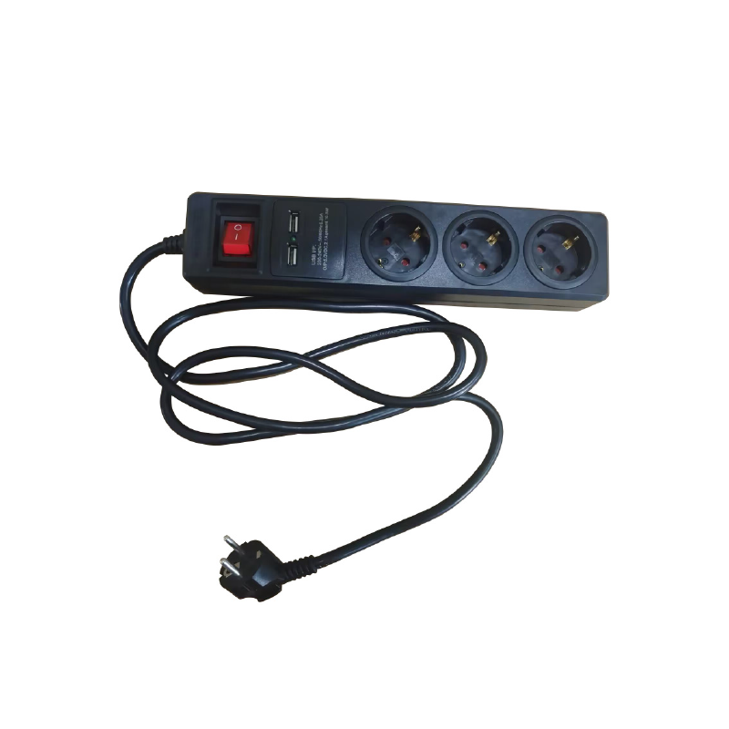 ΠΟΛΥΠΡΙΖΟ 3 ΣΟΥΚΟ ΑΣΦΑΛΕΙΑΣ ΜΕ ΔΙΑΚΟΠΤΗ+2USB 16A IP20 ΜΕ ΚΑΛΩΔΙΟ H05VV-F 3x1.5mm2 / ΚΑΘ ΜΗΚΟΥΣ 1.5m - ledmania.gr