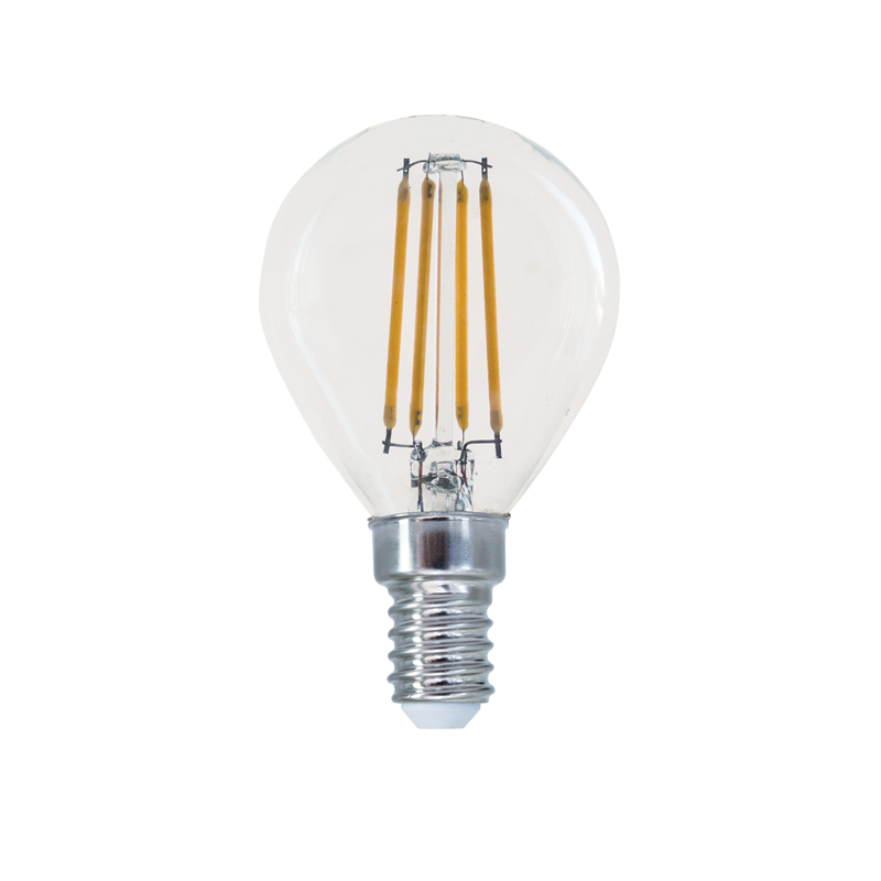 LED FILAMENT E14 STEP-DIM G45 4W 2700K 230V AC 570LM RA80 - ledmania.gr