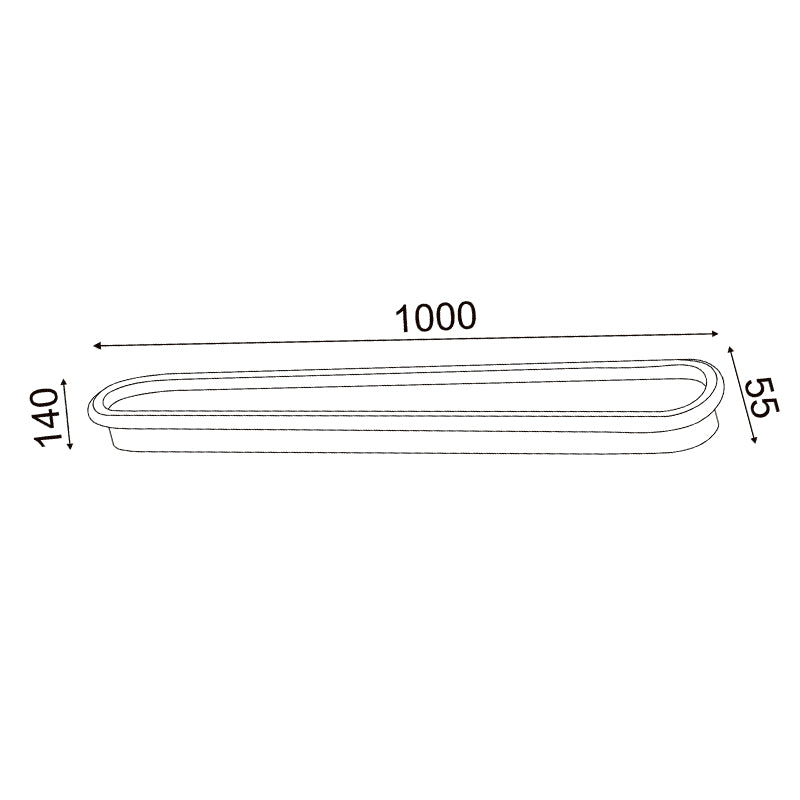 ^ΟΡΟΦΗΣ Φ/Σ LED 52W DIM 3000K 3600LM SOLO ΜΕΤΑΛΛΙΚΟ ΛΕΥΚΟ IP20 100X14X6CM - ledmania.gr