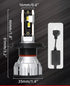 H4 Canbus Led Αυτοκινήτου 16000Lm-Cree Chip 3570 12-24v-Ψυχρο Λευκο-Σετ 2 τεμ. - ledmania.gr