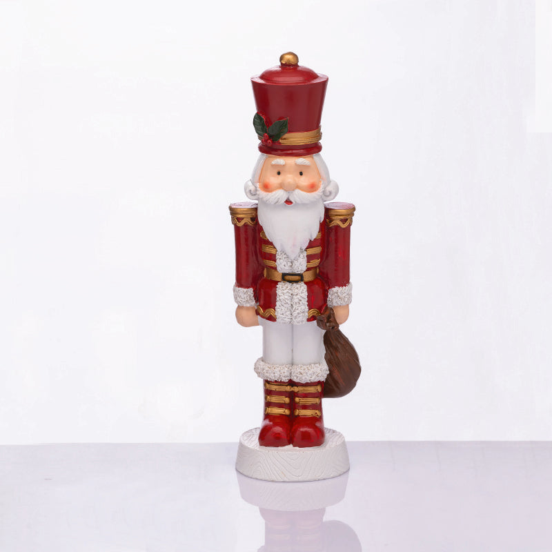ΚΑΡΥΟΘΡΑΥΣΤΗΣ RESIN ΣΤΡΑΤΙΩΤΗΣ ΜΕ ΓΚΙ KOKKINO 35cm - ledmania.gr
