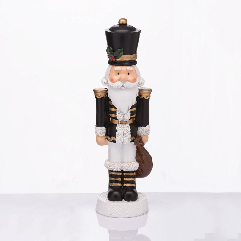 ΚΑΡΥΟΘΡΑΥΣΤΗΣ RESIN ΣΤΡΑΤΙΩΤΗΣ ΜΕ ΓΚΙ ΜΑΥΡΟ 35cm - ledmania.gr