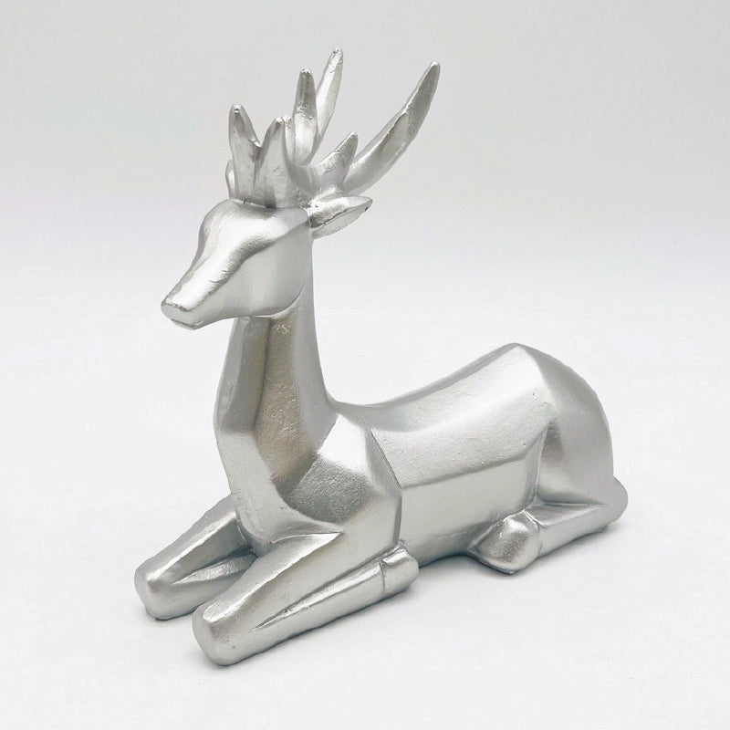 ΔΙΑΚΟΣΜΗΤΙΚΟ RESIN ΕΛΑΦΙ  ΑΣΗΜΙ 16x6x15cm - ledmania.gr