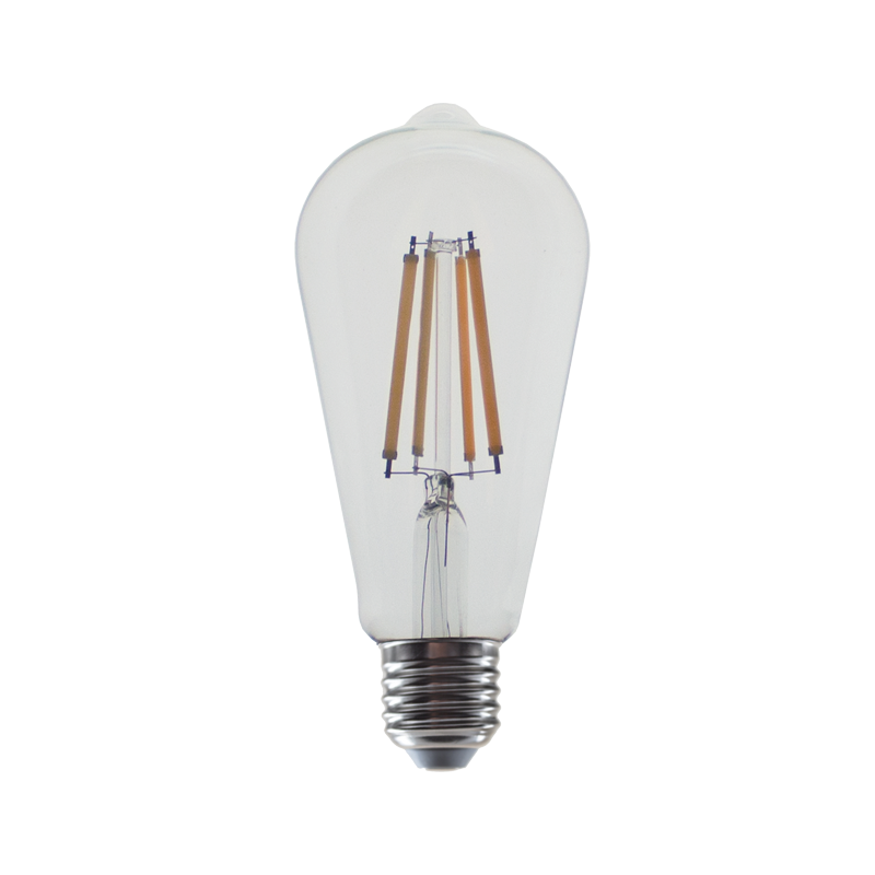LED FILAMENT E27 ST64  10W 2700K 230V AC 1220LM RA80 - ledmania.gr