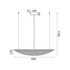 ^ ΚΡΕΜΑΣΤΟ Φ/Σ LED 18W 3000K 1960LM ΜΕΤ/ΚΟ ΜΑΥΡΟ 40X85XH110CM MICHELLE - ledmania.gr