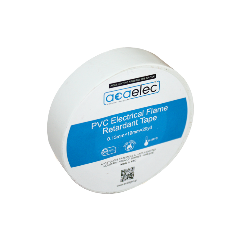 ^ ΤΑΙΝΙΑ ΜΟΝΩΤΙΚΗ PVC ACAELEC ΛΕΥΚΗ 0.13mmx19mmx20yds - ledmania.gr
