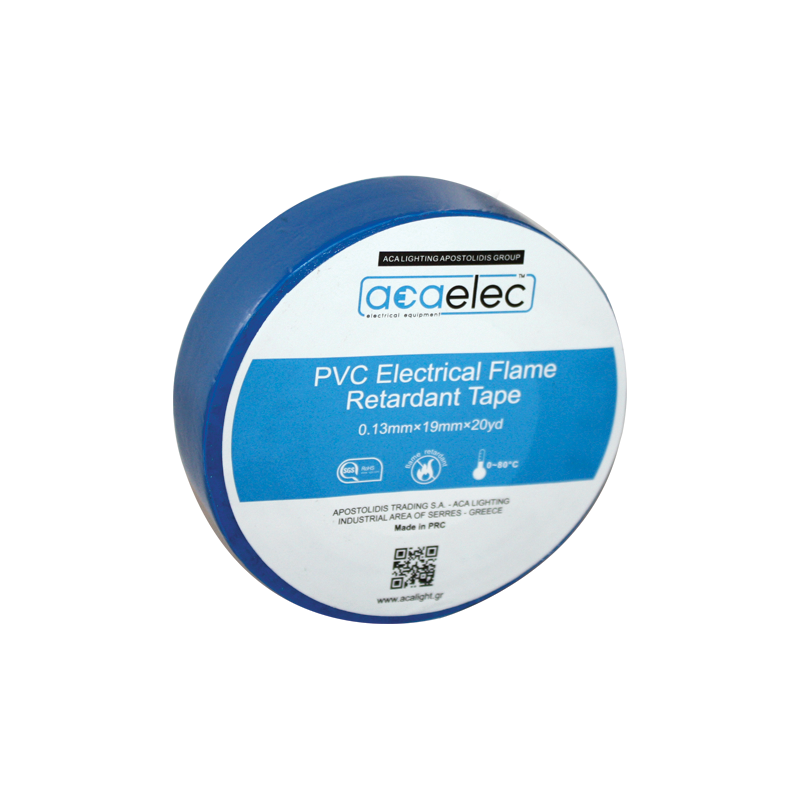 ^ ΤΑΙΝΙΑ ΜΟΝΩΤΙΚΗ PVC ACAELEC ΜΠΛΕ 0.13mmx19mmx20yds - ledmania.gr