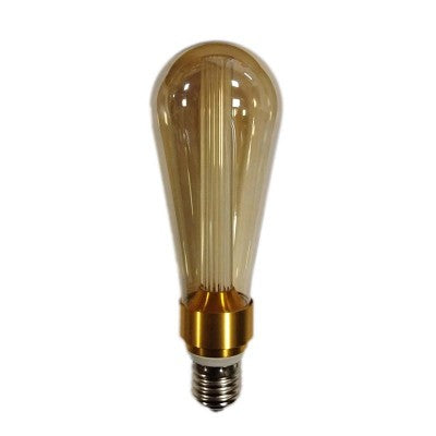 3W E27 Μελί Διακοσμητικός Λαμπτήρας LED Fiber ST64 Σε Θερμό Φως (2400K) - ledmania.gr