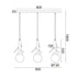 ^ΚΡΕΜΑΣΤΟ Φ/Σ 3ΧΕ14 FLORESTA ΞΥΛΟ+ΛΕΥΚΟ ΓΥΑΛΙ 80X15XH180CM - ledmania.gr