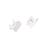 SET OF WHITE PLASTIC END CAPS FOR P139N, 2 PCS WITH HOLE - ledmania.gr