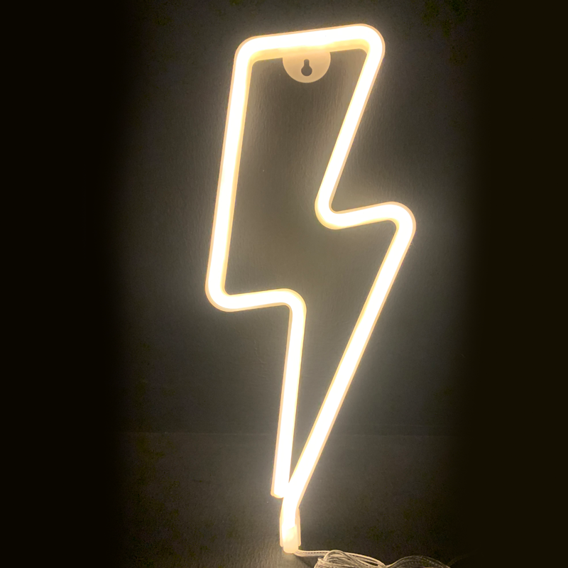ΑΣΤΡΑΠΗ, 98 NEON LED ΛΑΜΠΑΚΙΑ ΜΕ ΜΠΑΤΑΡΙΑ (3xAA)/USB, WW, IP20, 34x2x13cm - ledmania.gr