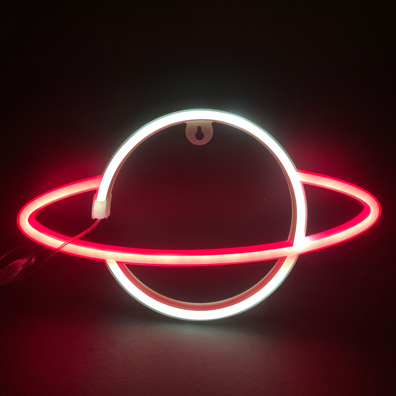 ΠΛΑΝΗΤΗΣ, 108 NEON LED ΛΑΜΠΑΚΙΑ ΜΕ ΜΠΑΤΑΡΙΑ (3xAA)/USB, KOKKINO & ΨΥΧΡΟ ΛΕΥΚΟ, IP20, 17.5x2x30cm - ledmania.gr