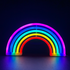 ΟΥΡΑΝΙΟ ΤΟΞΟ, 80 NEON LED ΛΑΜΠΑΚΙΑ ΜΕ ΜΠΑΤΑΡΙΑ (3xAA)/USB, RGB, IP20, 18x2x30cm - ledmania.gr
