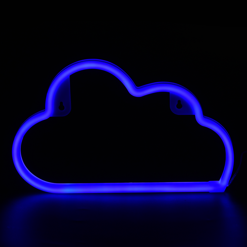 ΣΥΝΝΕΦΟ, 48 NEON LED ΛΑΜΠΑΚΙΑ ΜΕ ΜΠΑΤΑΡΙΑ (3xAA)/USB, ΜΠΛΕ, IP20, 29.5x2x18.5cm - ledmania.gr