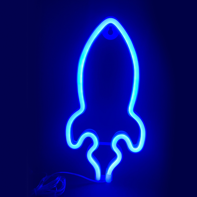 ΠΥΡΑΥΛΟΣ, 87 NEON LED ΛΑΜΠΑΚΙΑ ΜΕ ΜΠΑΤΑΡΙΑ (3xAA)/USB, ΜΠΛΕ, IP20, 13.5x2x27cm - ledmania.gr