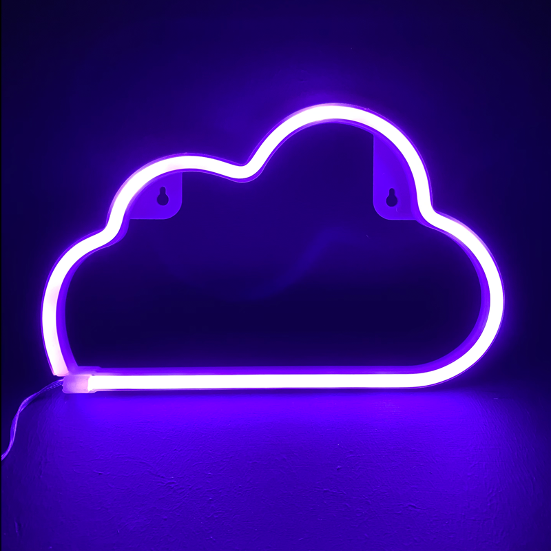 ΣΥΝΝΕΦΟ, 48 NEON LED ΛΑΜΠΑΚΙΑ ΜΕ ΜΠΑΤΑΡΙΑ (3xAA)/USB, ΜΩΒ, IP20, 29.5x2x18.5cm - ledmania.gr