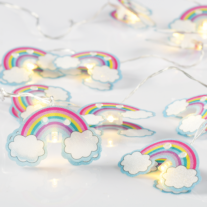 “PLASTIC RAINBOW”, 10 LED ΛΑΜΠΑΚΙΑ ΣΕ ΣΕΙΡΑ ΜΕ ΜΠΑΤΑΡΙΕΣ (2xAA), WW, IP20, 135+30cm, ΔΙΑΦΑΝ - ledmania.gr