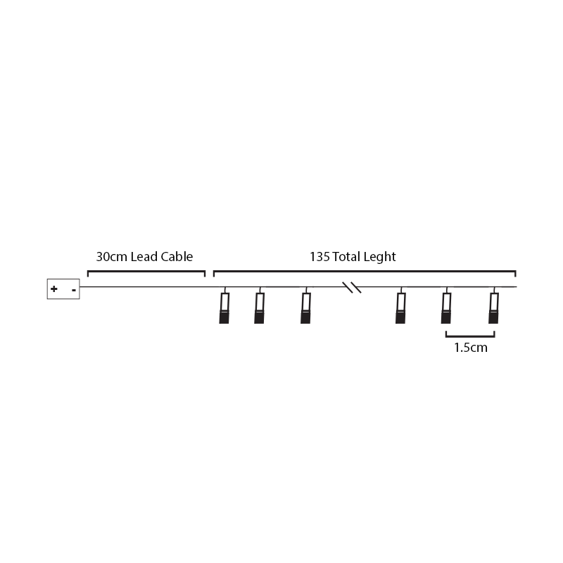 “PLASTIC RAINBOW”, 10 LED ΛΑΜΠΑΚΙΑ ΣΕ ΣΕΙΡΑ ΜΕ ΜΠΑΤΑΡΙΕΣ (2xAA), WW, IP20, 135+30cm, ΔΙΑΦΑΝ - ledmania.gr