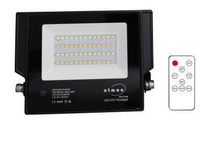 Προβολέας LED 20W Με Εναλλαγή Χρωμάτων Λευκού Φωτός Και Ασύρματο Χειριστήριο - ledmania.gr