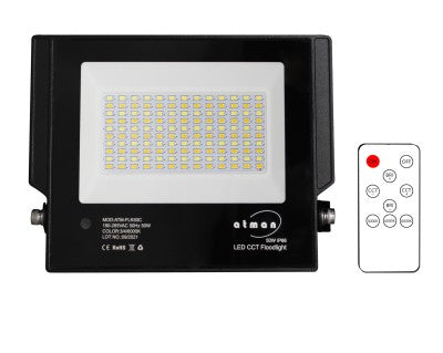 Προβολέας LED 50W Με Εναλλαγή Χρωμάτων Λευκού Φωτός Και Ασύρματο Χειριστήριο - ledmania.gr