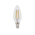 LED FILAMENT E14 DIM C35 5W 2700K 230V AC 680LM RA80 - ledmania.gr