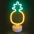 ΑΝΑΝΑΣ, 41 NEON LED ΛΑΜΠΑΚΙΑ ΜΕ ΜΠΑΤΑΡΙΑ (3xAA)/USB, ΠΡΑΣΙΝΟ & ΚΙΤΡΙΝΟ, IP20, 13x10x27.8cm - ledmania.gr