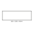 CEILING ALUM FRAME 30x120x4cm FOR PILO LED PANELS (NO SCREWS) - ledmania.gr