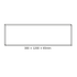 CEILING ALUM FRAME 30x120x6.5cm FOR OTIS & PILO LED PANELS (WITH SCREWS) - ledmania.gr
