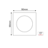 ^  ΣΠΟΤ TRIMLESS ΚΙΝΗΤΟ ΛΕΥΚΟ ΤΕΤΡΑΓΩΝΟ 90x90 - ledmania.gr