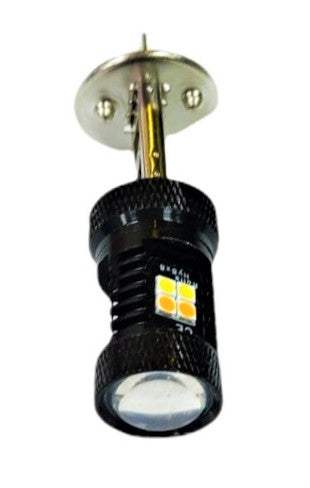 H1-3030 16SMD 2400Lm 12V-24V Led Προβολείς Αυτοκινήτων Προβολείς ομίχλης Δυο Χρωματων-Λευκο+Κεχριμπάρι-1τεμ. - ledmania.gr