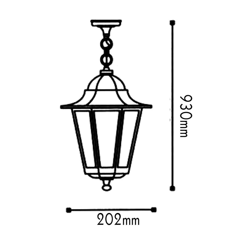 ΦΑΝΑΡΙ ΚΡΕΜΑΣΤΟ ΛΕΥΚΟ ΕΞΑΓΩΝΟ 60W - ledmania.gr