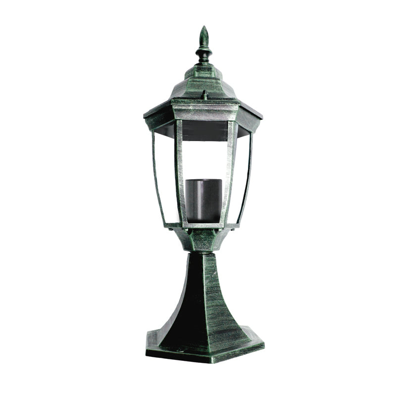 ΦΑΝΑΡΙ ΚΟΛΩΝΑΣ ΠΡΑΣΙΝΟ ΜΑΥΡΟ ΙΡ44 Ε27 60W - ledmania.gr