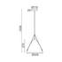 ^ΚΡΕΜΑΣΤΟ Φ/Σ 1ΧΕ27 ΜΑΥΡΟ ΜΕΤ/ΚΟ+ΔΕΡΜΑ D33XH100CM NAOMI - ledmania.gr
