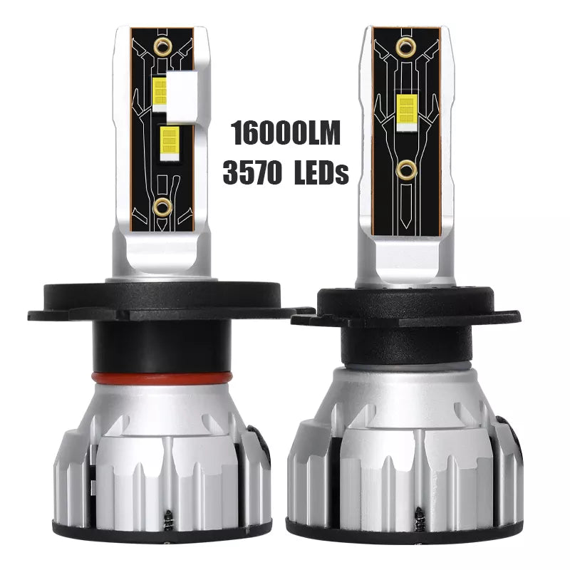 HB3 9005 Canbus Led Αυτοκινήτου 16000Lm-Cree Chip 3570 12-24v-Ψυχρο Λευκο-Σετ 2 τεμ. - ledmania.gr