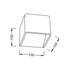 ΕΠΙΤΟΙΧΙΟ Φ/Σ LED ΜΑΥΡΟ UP-DOWN CUBE 1X3W 230V 3000K 30000hr - ledmania.gr