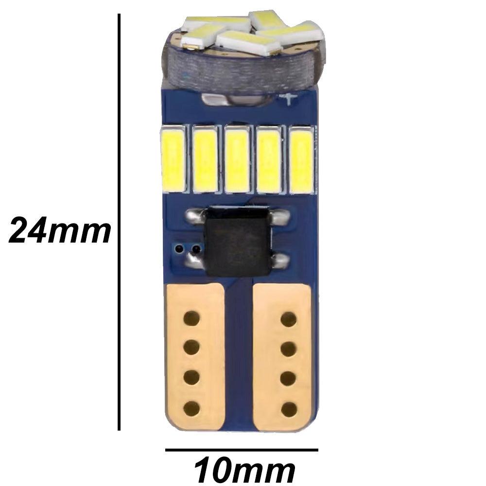 T10 W5W-canbus Led αυτοκινητου  15 SMD 4014-Dc 12 volt-250 Lumens-Ψυχρο Λευκο-1τεμ. - ledmania.gr