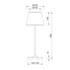 ^LED SMD TABLE BATTERY LUMINAIRE 2W 170LM  3.000K DARK GREY 360°  CRI80 IP54 - ledmania.gr