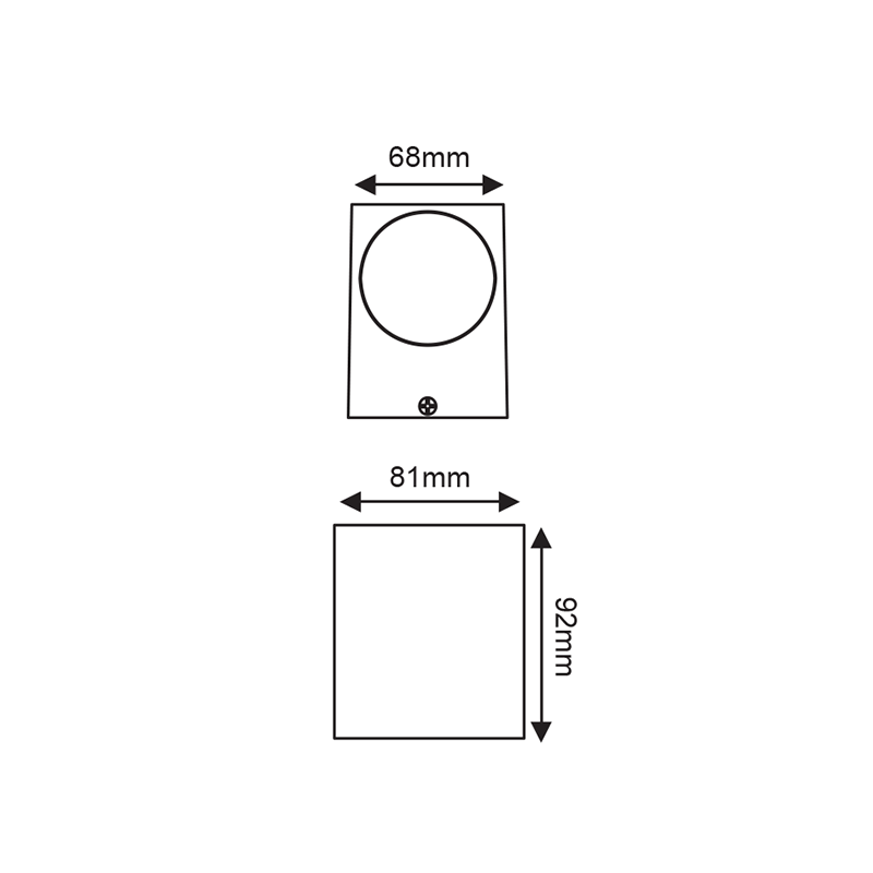 ^GU10 WALL LUMINAIRE 230V AC DARK GREY IP65 MAX.35W - ledmania.gr