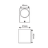 ^LED HP WALL LUMINAIRE 4W 230LM 40° 230V AC 3.000K MATT WHITE CRI80 IP65 30.000HRS - ledmania.gr