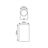 ^GU10 WALL LUMINAIRE 230V AC GOLDEN BLACK IP65 MAX.2X35W - ledmania.gr