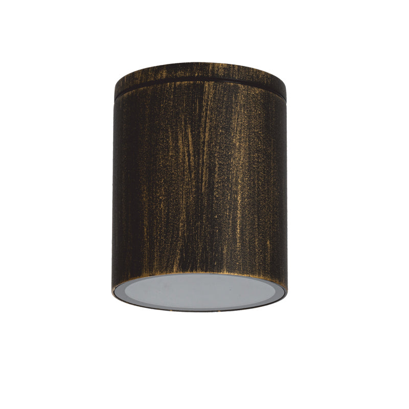^GU10  ROUND CEILING LUMINAIRE 230V AC GOLDEN BLACK IP65 GU10 MAX.35W - ledmania.gr