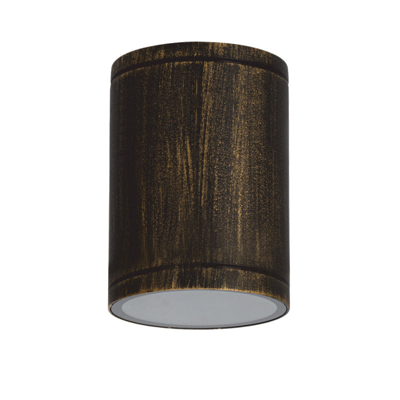 ^E27 PAR30  ROUND CEILING LUMINAIRE 230V AC GOLDEN BLACK IP65 MAX.35W - ledmania.gr