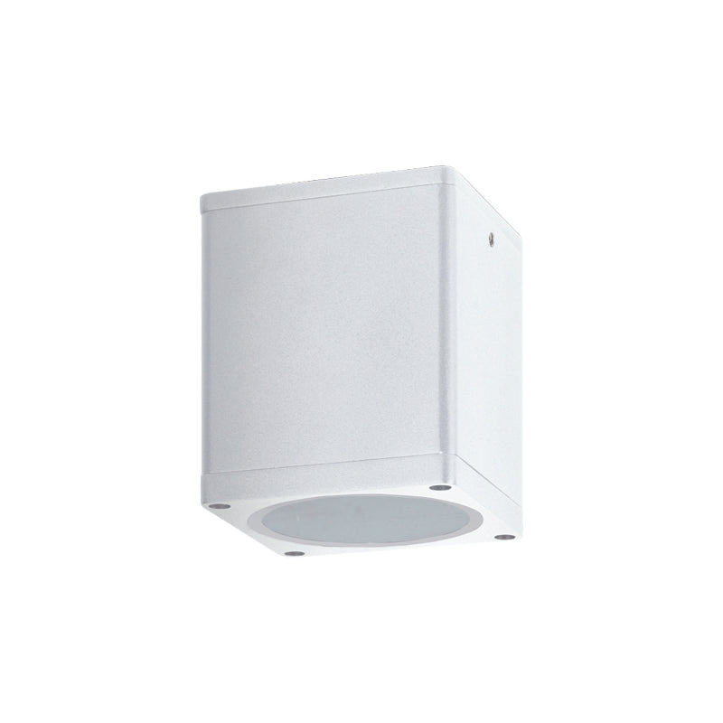 ^GU10  SQUARE CEILING LUMINAIRE 230V AC MATT WHITE IP65 GU10 MAX.35W - ledmania.gr